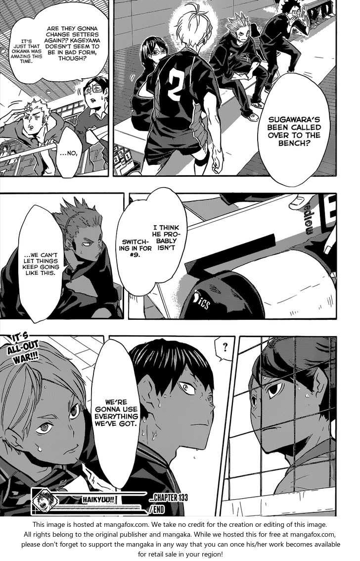 Haikyuu!! Vol.15 Chapter 133 page 19
