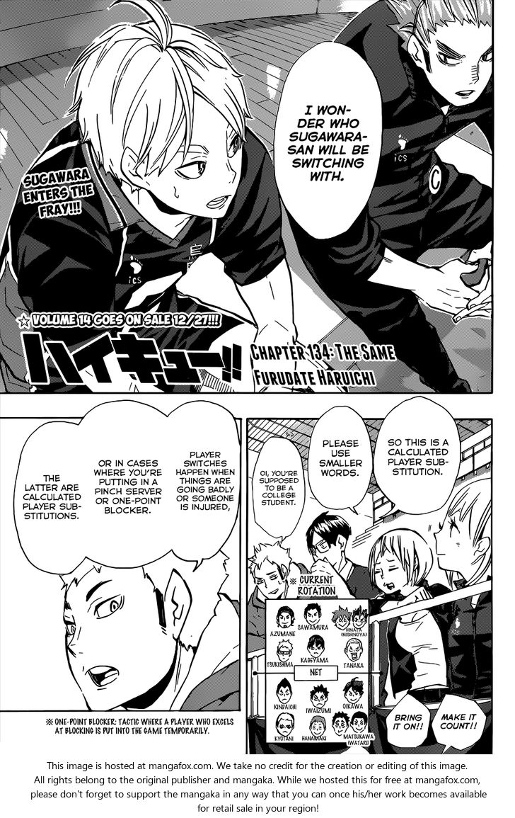 Haikyuu!! Vol.15 Chapter 134 page 2