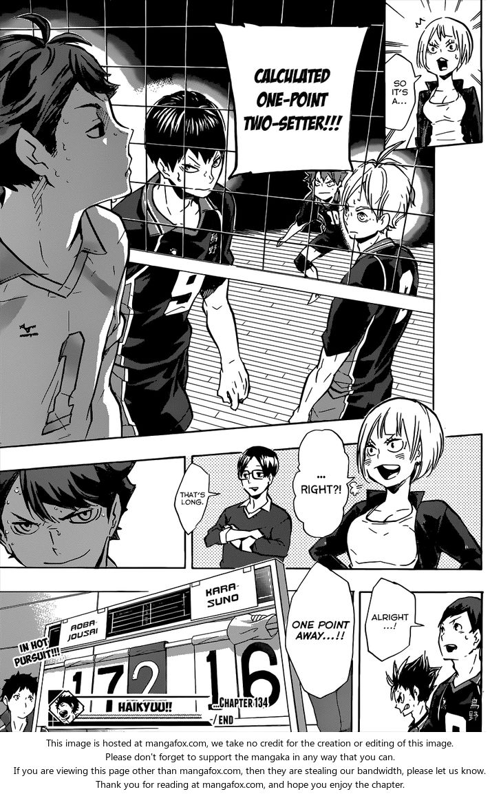Haikyuu!! Vol.15 Chapter 134 page 18
