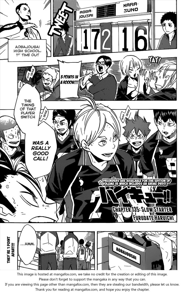 Haikyuu!! Vol.15 Chapter 135 page 2