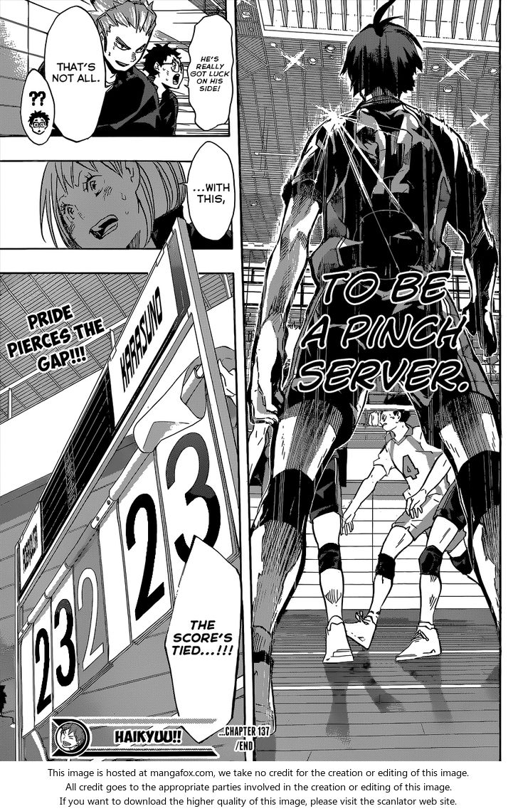 Haikyuu!! Vol.16 Chapter 137 page 19