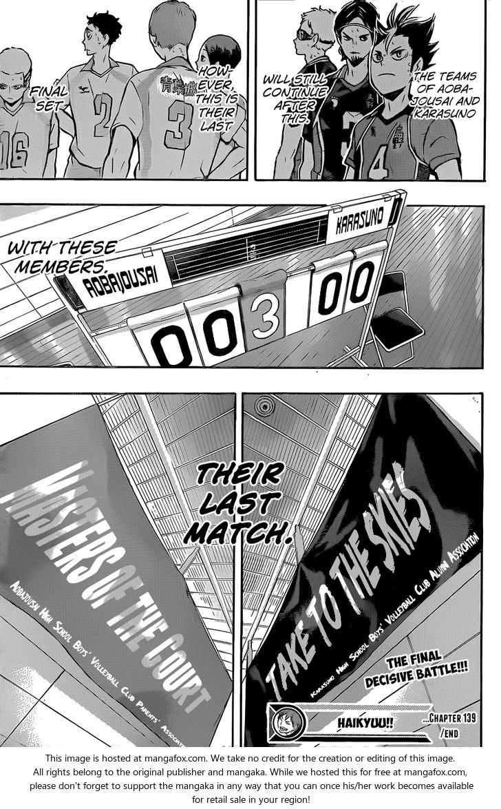 Haikyuu!! Vol.16 Chapter 139 page 19