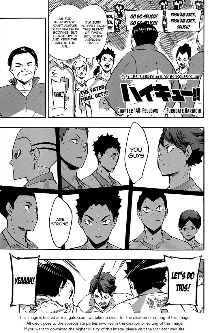 Haikyuu!! Vol.16 Chapter 140 page 3