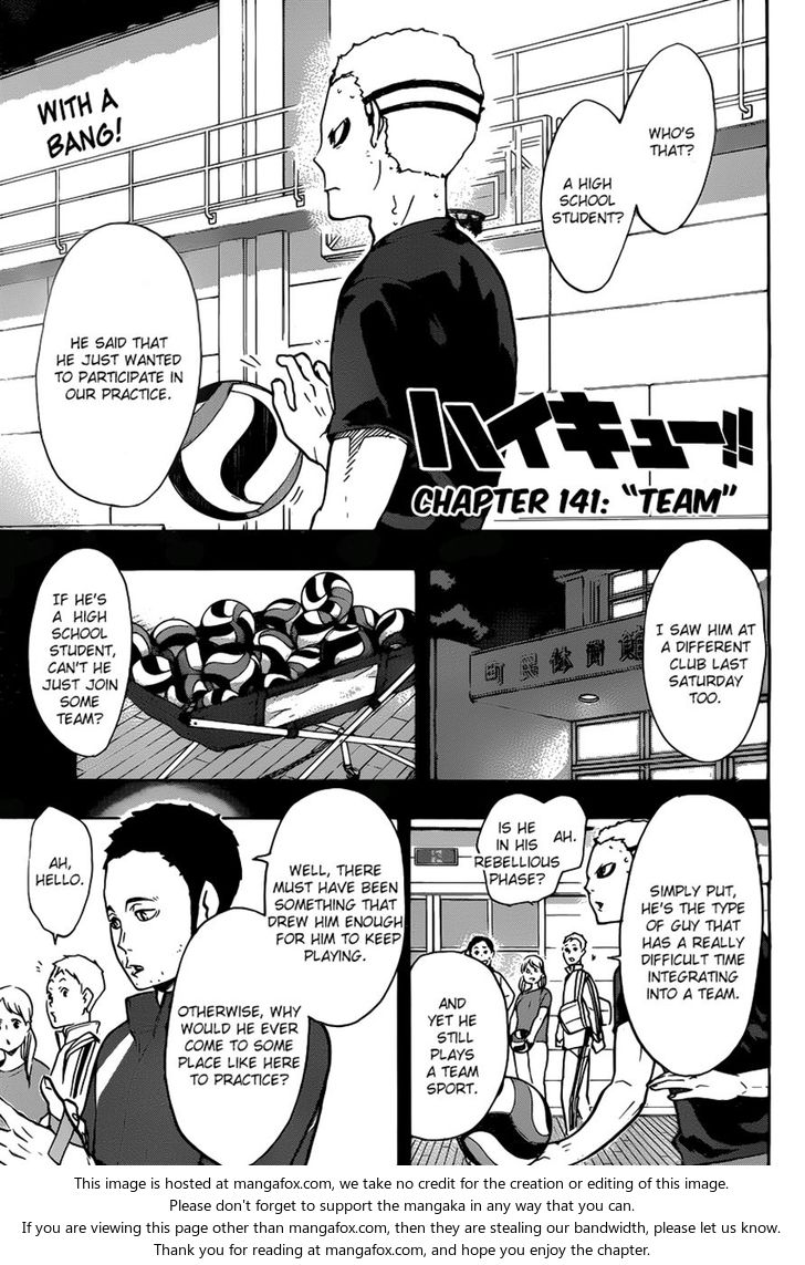 Haikyuu!! Vol.16 Chapter 141 page 1