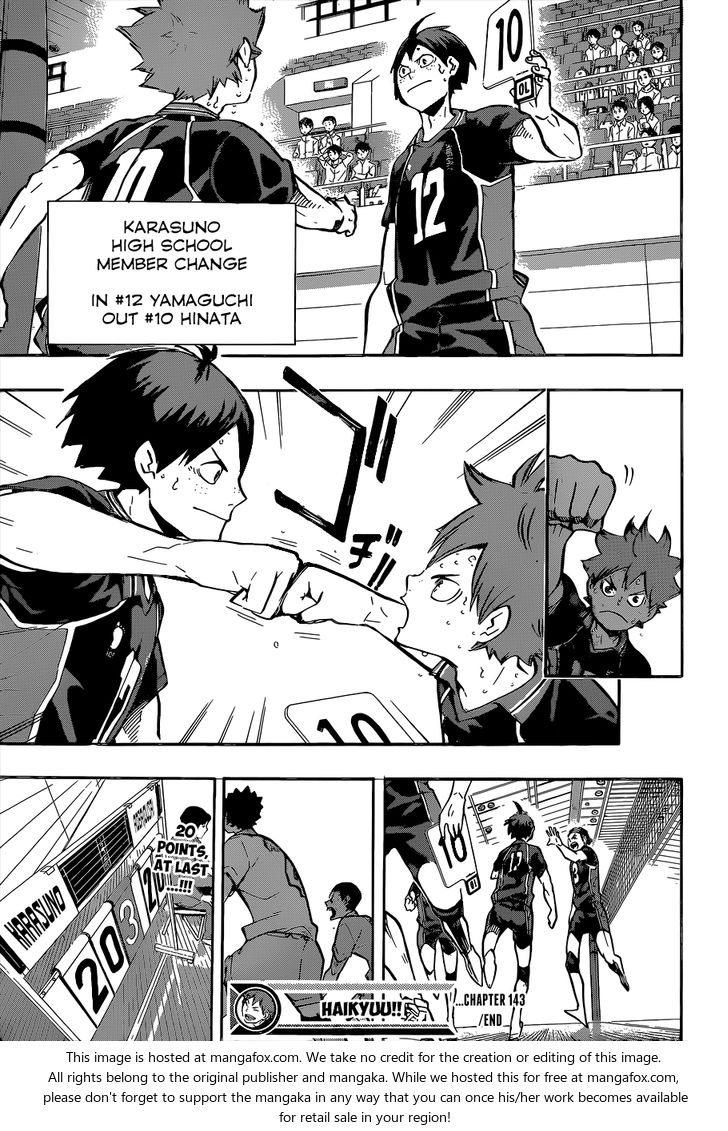 Haikyuu!! Vol.16 Chapter 143 page 19