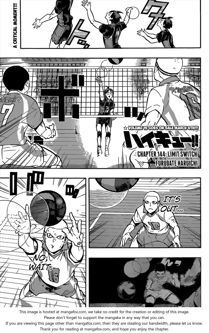 Haikyuu!! Vol.16 Chapter 144 page 3