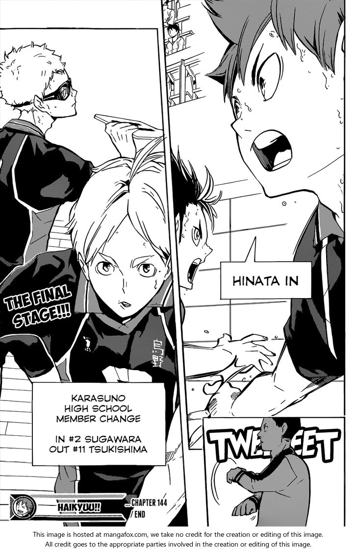 Haikyuu!! Vol.16 Chapter 144 page 19