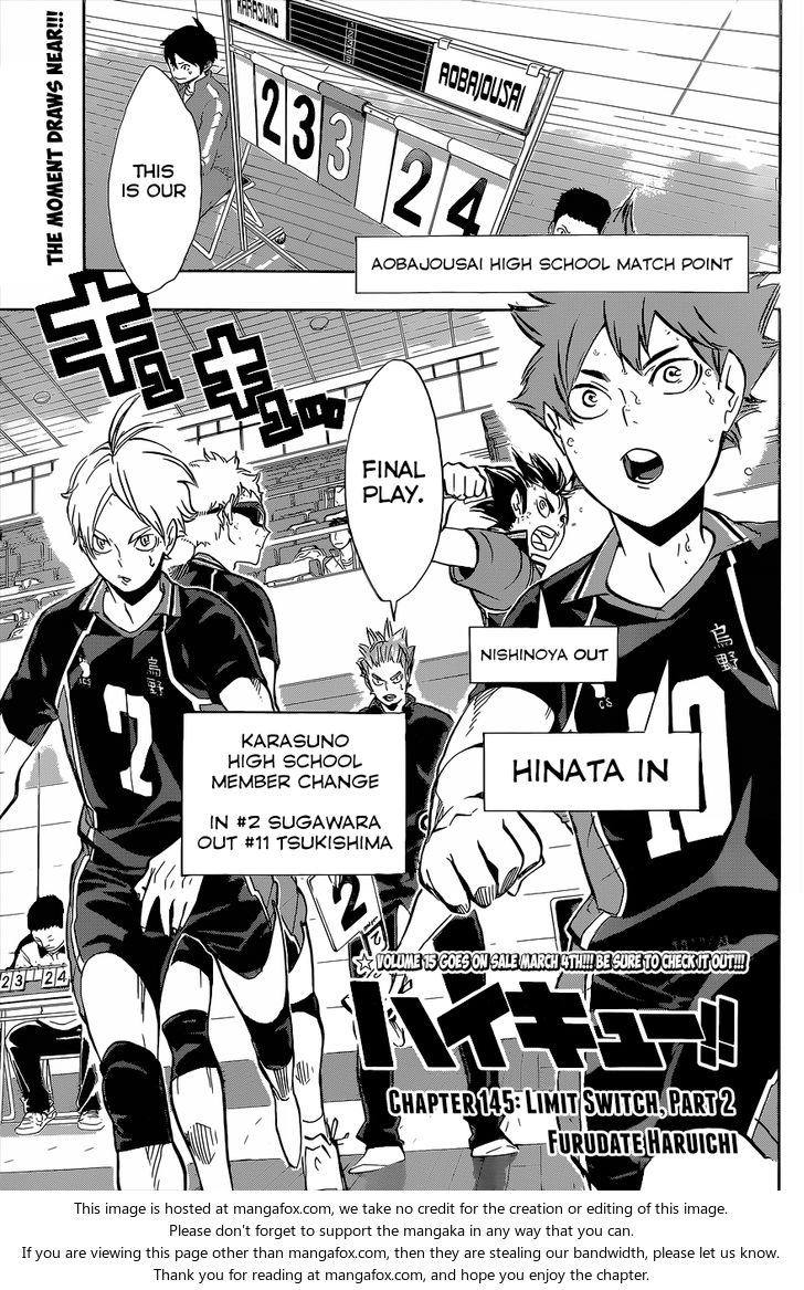 Haikyuu!! Vol.17 Chapter 145 page 3