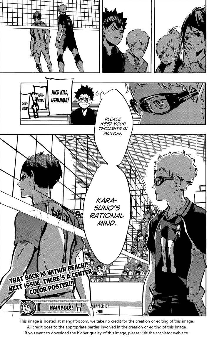 Haikyuu!! Vol.18 Chapter 157 page 19