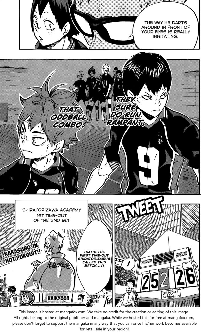 Haikyuu!! Vol.18 Chapter 161 page 19