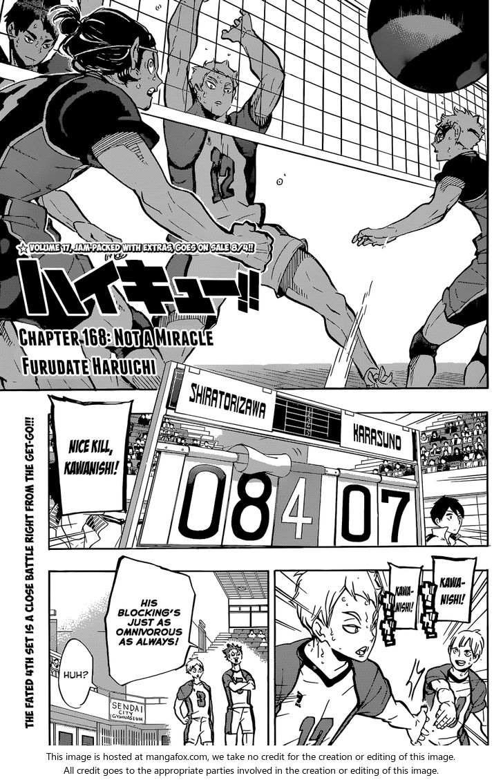 Haikyuu!! Vol.19 Chapter 168 page 2