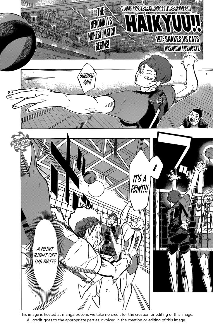 Haikyuu!! Vol.22 Chapter 197 page 1