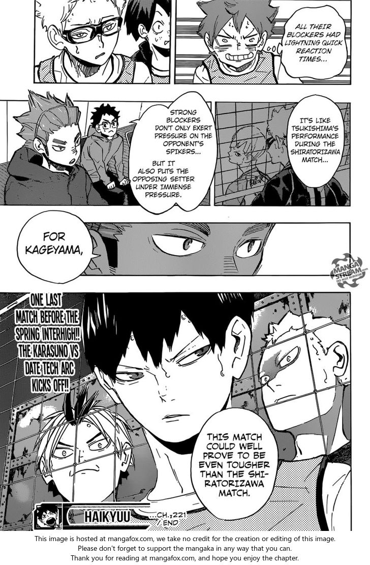 Haikyuu!! Vol.25 Chapter 221 page 7