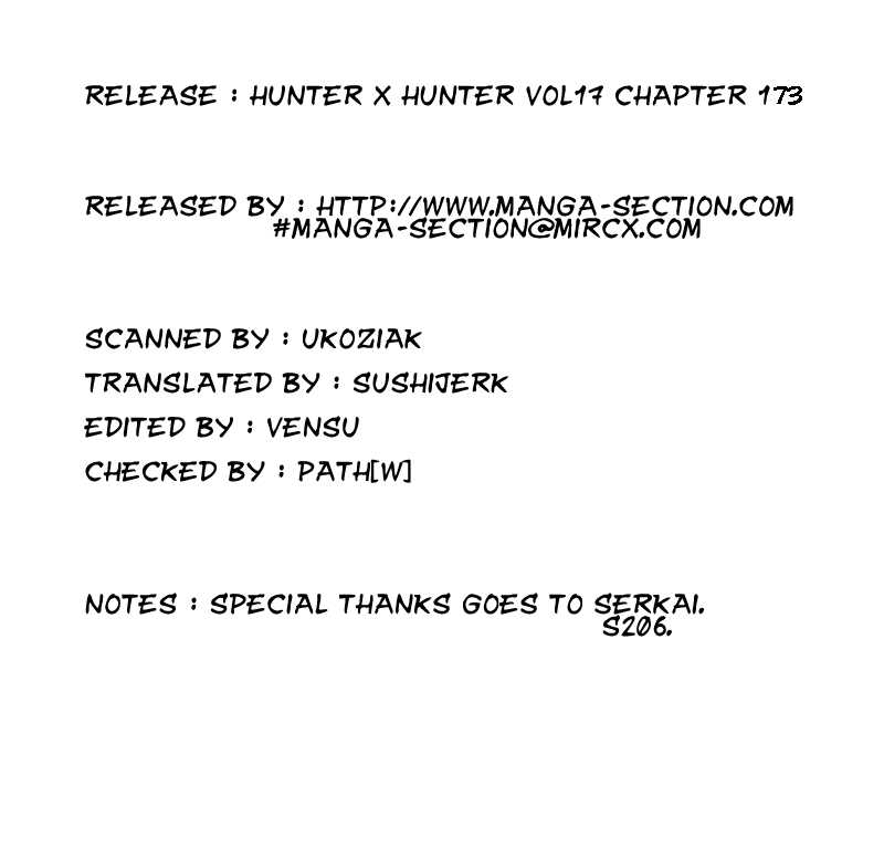 Hunter X Hunter Vol.17 Chapter 173 page 17