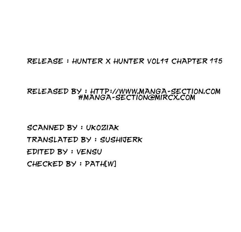 Hunter X Hunter Vol.17 Chapter 175 page 16