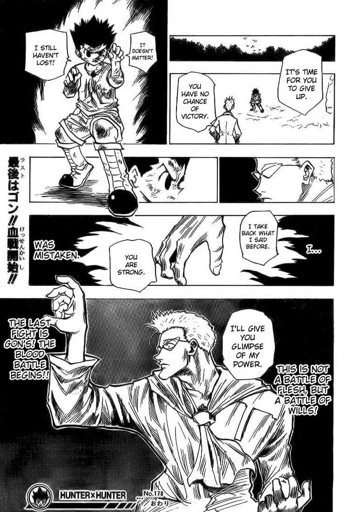 Hunter X Hunter Vol.18 Chapter 178 page 15