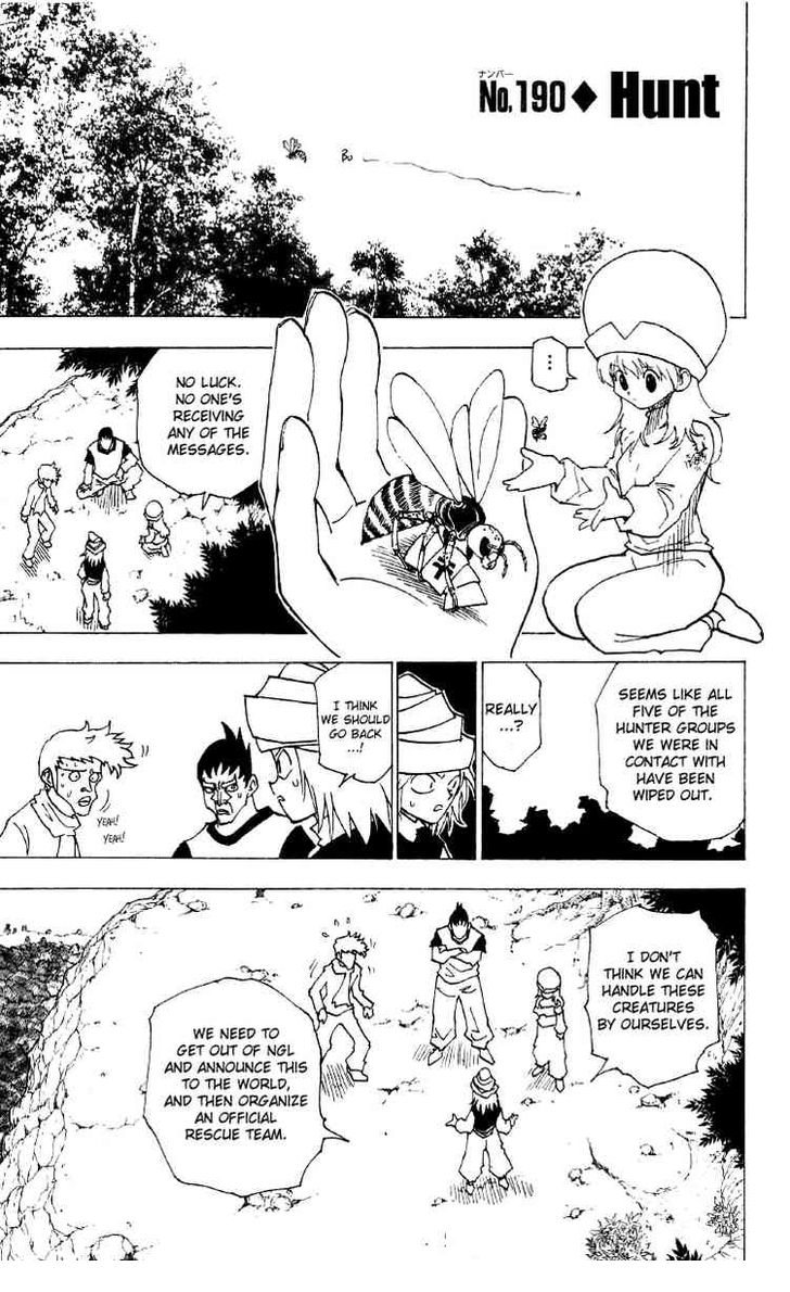 Hunter X Hunter Vol.19 Chapter 190 page 1