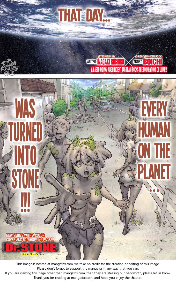 Dr. Stone Chapter 001 page 3