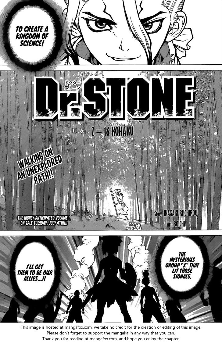 Dr. Stone Chapter 016 page 1