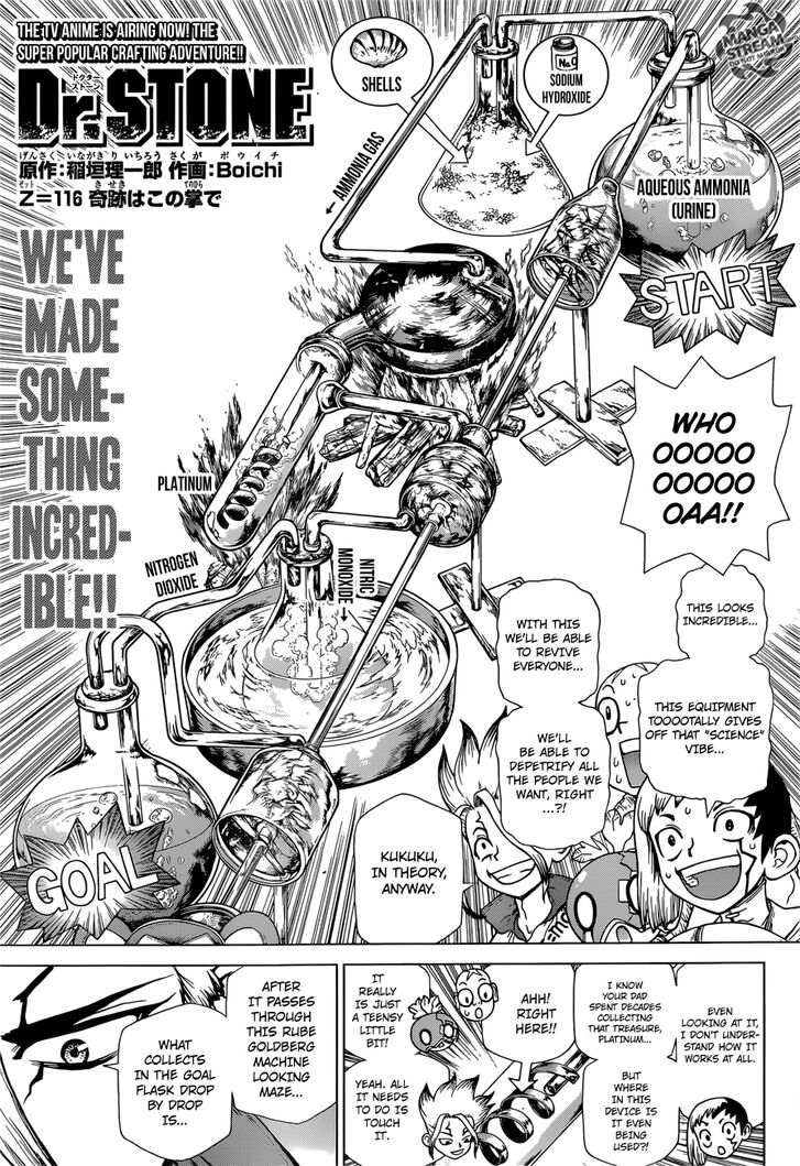 Dr. Stone Chapter 116 page 1