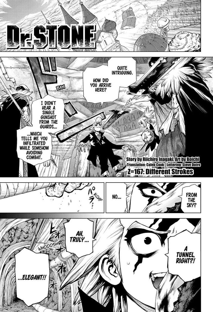 Dr. Stone Chapter 167 page 1